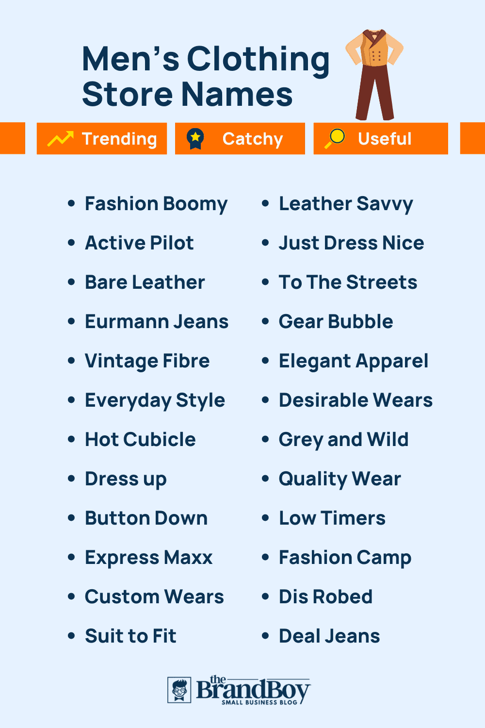 2250 Men s Clothing Brand Name Ideas Generator Examples